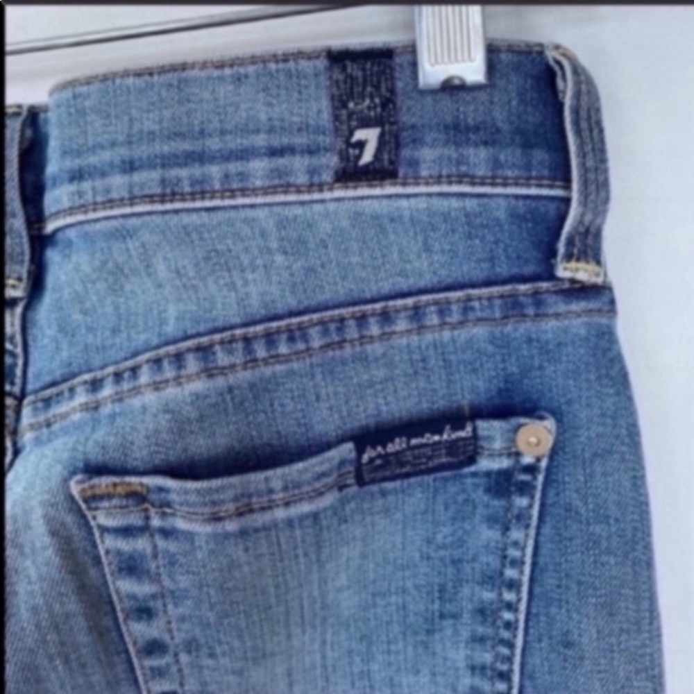 7 for All Mankind modern straight jeans size 25 - Picture 9 of 9